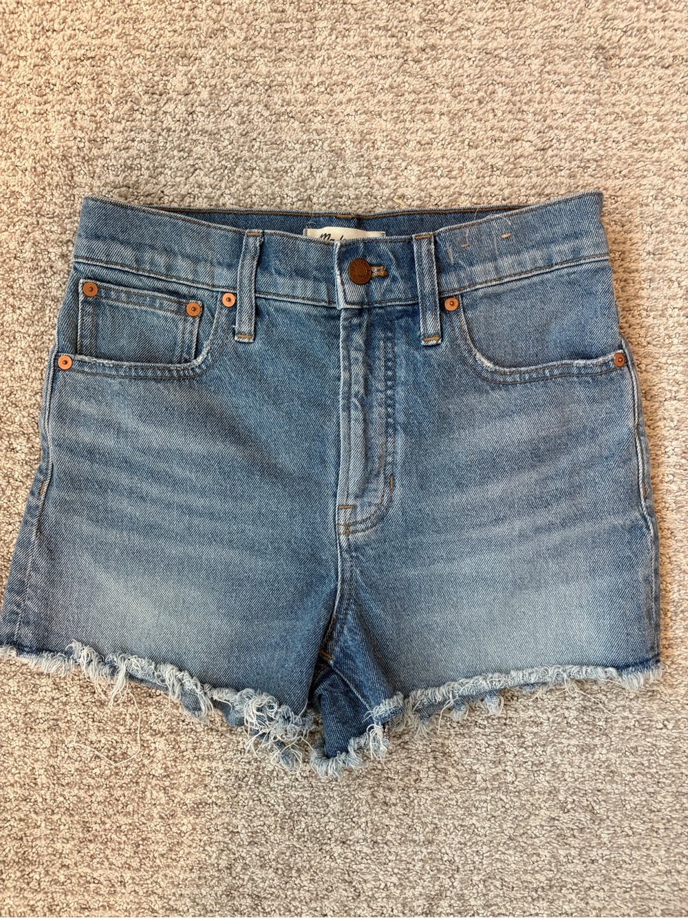 Madewell The Perfect Jean Short Size 26 Light Wash Denim Shorts High Rise